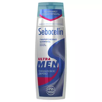 Гиалуроновый шампунь против перхоти SEBOCELIN Сандаловое дерево MEN 400 мл, LIBREDERM