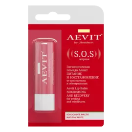 Гигиеническая помада Питание и восстановление SOS, AEVIT, 4 г, Librederm