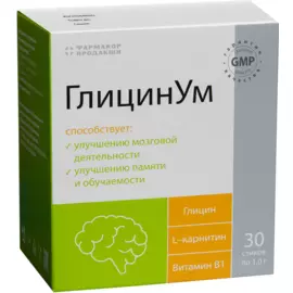 ГлицинУм порошок, 1 г*30 стиков, Фармакор