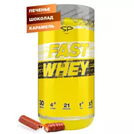 FAST WHEY PROTEIN (сывороточный протеин), вкус Печенье-Шоколад-Карамель (Твикс), 900 г, SteelPower