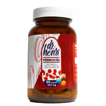 Ферроцел (железо, витамин С, витамин Д), 90 капсул, Dr. Henri