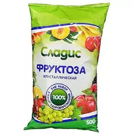 Фруктоза Кристаллическая с инулином, 500 гр, Сладис