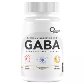 GABA, 500мг, 90 капсул, Optimum System