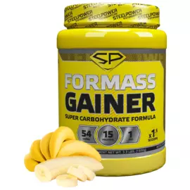Гейнер FORMASS GAINER, 1500 гр, вкус «Банан», STEELPOWER