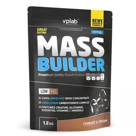 Гейнер Mass Builder, вкус «Печенье и крем», 1,2 кг, VPLab