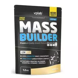 Гейнер Mass Builder, вкус «Ваниль», 1,2 кг, VPLab