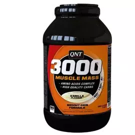 Гейнер Muscle Mass 3000 (Ваниль), 4,5 кг, QNT