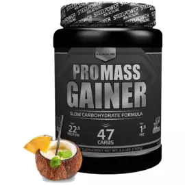Гейнер PROMASS GAINER, 1500 гр, вкус «Пина колада», STEELPOWER