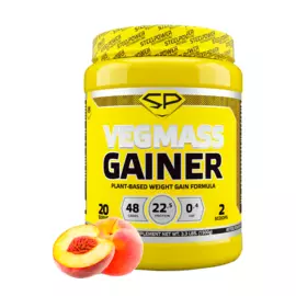 Гейнер соевый Vegfmass Gainer, 1500 г, Персик, STEELPOWER