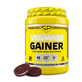Гейнер соевый Vegfmass Gainer, Печенье-Сливки-Шоколад (Орео), 1500 г, STEELPOWER