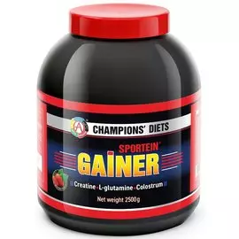 Гейнер SPORTEIN GAINER, вкус клубника, 2500 г, Академия-Т