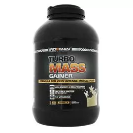 Гейнер TURBO Mass, вкус "Ваниль", 5 кг, IRONMAN