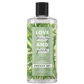 Гель для душа "ЧАЙНОЕ ДЕРЕВО И ВЕТИВЕР", 400 мл, LOVE BEAUTY AND PLANET