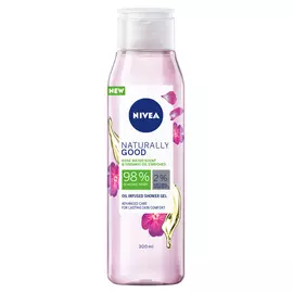 Гель для душа с ароматом розы и биоаргановым маслом Naturally Good, 300 мл, Nivea