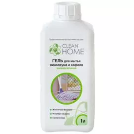 Гель для мытья линолеума и кафеля, 1 л, CLEAN HOME
