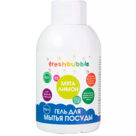 Гель для мытья посуды «Мята и лимон», мини-версия, 100 мл, Freshbubble