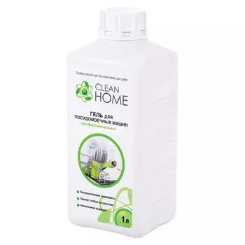 Гель для посудомоечных машин профессиональный, 1 л, CLEAN HOME