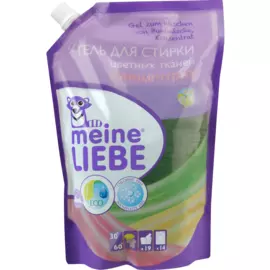 Гель для стирки цветных тканей, концентрат (cменный блок), 750 мл, MEINE LIEBE