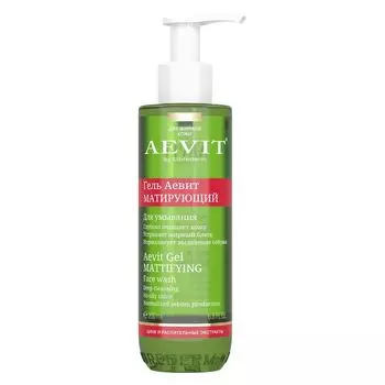 Гель Матирующий для умывания для жирной кожи, AEVIT, 200 мл, Librederm