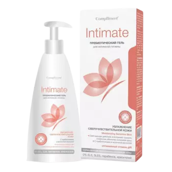 Гель с пребиотиками для интимной гигиены Intimate, 250 мл, Compliment