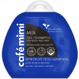 Гель-шампунь 2в1 men "Женьшень и Аргинин", 100 мл, CafeMIMI