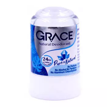 Дезодорант кристаллический натуральный 100 %, 70 гр, Grace
