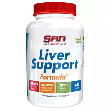 Гепатопротектор для печени SAN Liver Support Formula, 100 капсул, SAN, годен до 01.06.2025