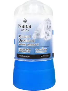 Дезодорант кристаллический натуральный Mineral Deodorant Natural, 80г, Narda