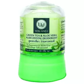 Дезодорант кристаллический с зеленым чаем и алое вера U&amp;I stick body deodorant with green tea&amp;aloe vera