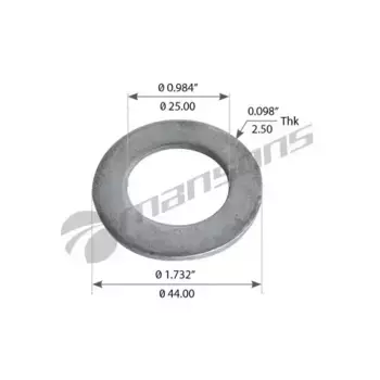 шайба кронштейна рессоры! (м) D25xD44x2,5mm\ RVI WA156 MANSONS