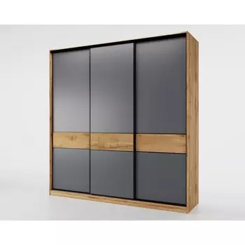 Шкаф-купе МАМА SLIM,184*60, Дуб вотан, Серый