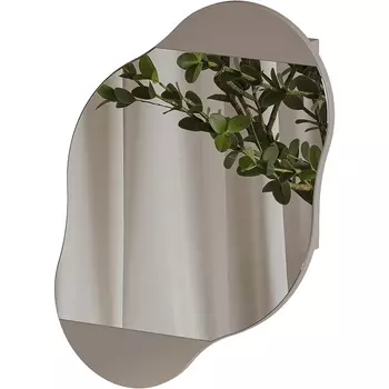 Шкаф настенный CLOUD STORAGE WALL MIRROR LEVE (ЛДСП/Бежевый) арт.LEV01106