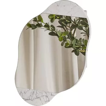 Шкаф настенный CLOUD STORAGE WALL MIRROR LEVE (ЛДСП/Белый) арт.LEV01107