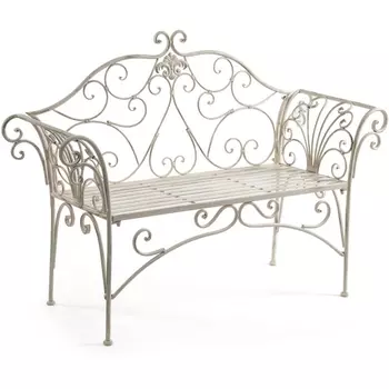 Скамья BEAUJOLAIS (mod. PL08-8574) белый (antique white) (металл) Tetchair 11187 11880