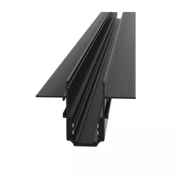 Шинопровод под гипсокартон 48V 3м Exility встраиваемый черный (магнитный) Maytoni Technical TRX034-423B