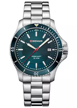 Швейцарские наручные мужские часы Wenger 01.0641.129. Коллекция Seaforce