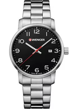 Швейцарские наручные мужские часы Wenger 01.1641.102. Коллекция Avenue