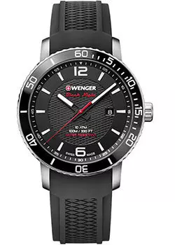 Швейцарские наручные мужские часы Wenger 01.1841.102. Коллекция Roadster Black Night