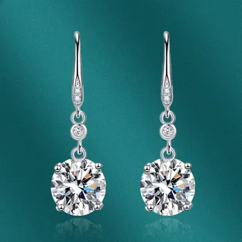 Классические серьги SACE GEMS из медного сплава с цирконом, женские ювелирные изделия, свадебный подарок для вечеринки розовый