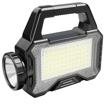60 Вт Высокомощные светодиодные фонарики Перезаряжаемые Кемпинговые рабочие фонари Ручной прожектор Фонарь COB Портативный фонарь Солнечная зарядка Внешний аккумулятор 20W