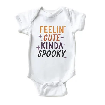 Детское боди Feelin' Cute Kinda Spooky The Juniper Shop, белый
