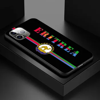 Герб с национальным флагом Эритреи для iPhone 12 Mini 11 11Pro X XR XS Max 8 7 6 6S Plus 5S SE 2020, яркий черный чехол для телефона iphone 11
