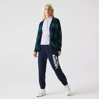 Женские лёгкие флисовые спортивные брюки Lacoste