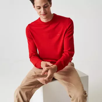 Мусжкой шерстяной свитер Lacoste