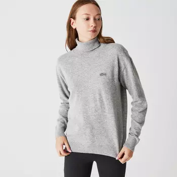 Женский свитер Lacoste из смеси шерсти и кашемира