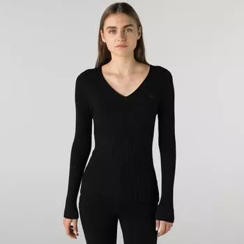 Женский свитер Lacoste с v-образным воротом