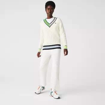 Женский свитер Lacoste c V-образным вырезом
