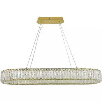 Подвесной хрустальный светодиодный светильник Newport 8240 8240/90 oval gold