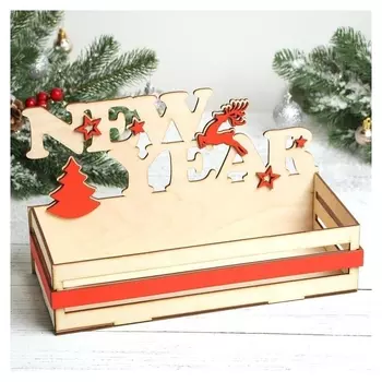 Полка сувенирная "New Year!" 20 х 32,5 см