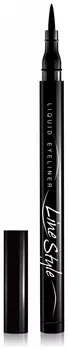 Подводка для глаз стойкая черная Линия Стиля Liquid Eyeliner Line Stile